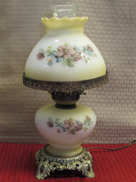 LOVELY VICTORIAN HURRICANE STYLE LAMPS