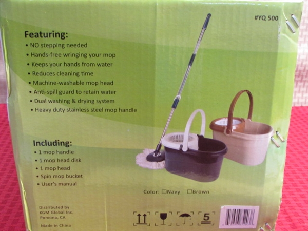 GET YOUR FLOORS SPARKLING CLEAN WITH THIS NEW IN BOX MAXPIN MOP