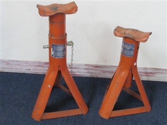 TWO 4000 LB. CAPACITY JACK STANDS