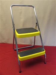 GET A STEP UP WITH THIS VINTAGE COSCO 2-STEP FOLDING STEPSTOOL