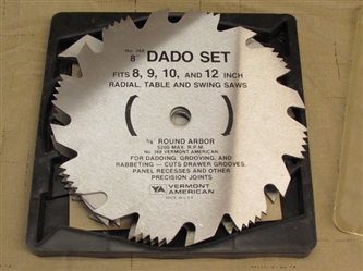 HIGH QUALITY VERMONT AMERICAN DADO SET FOR YOUR WOODWORKING PROJECTS