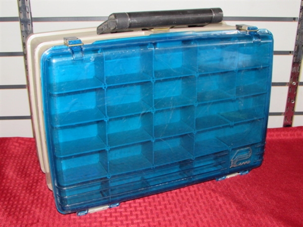 FISHING TACKLE OR CRAFT SUPPLIES-PLANO DOUBLE DECKER ORGANIZER