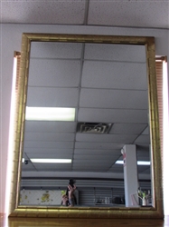 WOW! EYECATCHING GOLD FRAMED MIRROR WITH BEVELLED EDGE - ITS BIG!