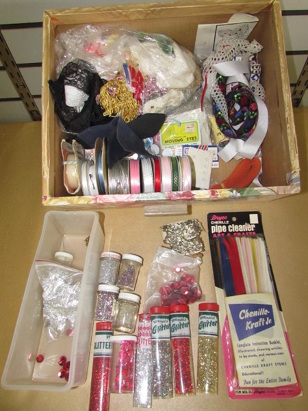 ATTENTION SEWERS & CRAFTERS! HUGE LOT- BUTTONS, BINDINGS,VELCRO, SCISSORS, NOTIONS & BOBBINS & MORE