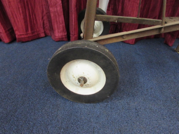 PRIMITIVE GRINDING WHEEL WITH PEDAL STAND