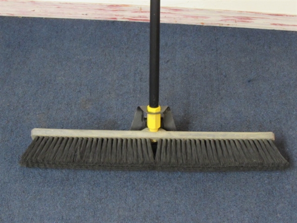 QUICKIE PUSH BROOM FOR THE SHOP OR DECK