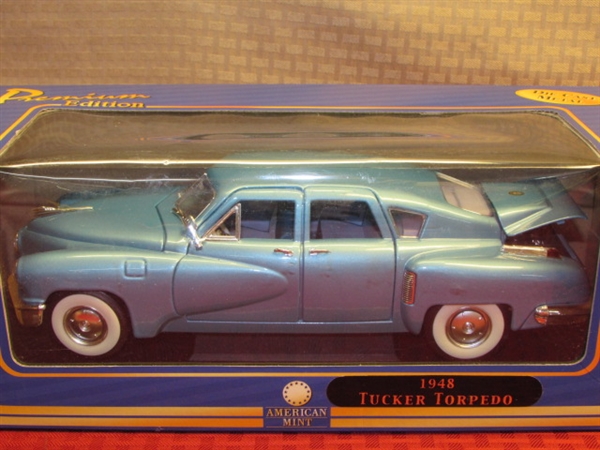COLLECTIBLE AMERICAN MINT PREMIUM EDITION 1948 TUCKER TORPEDO! COLLECTIBLE MODEL CAR