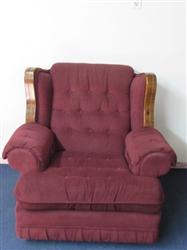 YOUR FAVORITE CHAIR! SUPER COMFY UPHOLSTERED ARMCHAIR, YOULL SINK RIGHT IN!