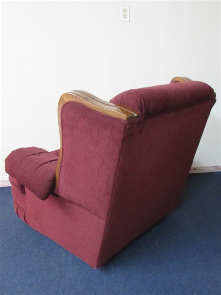 YOUR FAVORITE CHAIR! SUPER COMFY UPHOLSTERED ARMCHAIR, YOU'LL SINK RIGHT IN!
