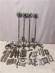 HARDWARE GALORE! DRAWER PULLS, KNOBS, KEY PLATES, TOWEL HOLDERS & MUCH MORE!