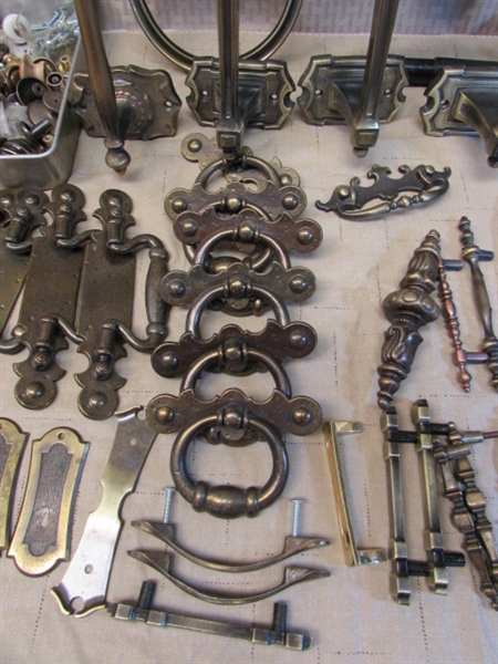 HARDWARE GALORE! DRAWER PULLS, KNOBS, KEY PLATES, TOWEL HOLDERS & MUCH MORE!