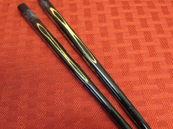 VINTAGE ACRYLIC JAPANESE CHOP STICKS PURCHASED BY A SOLDIER ON HIS WAY TO THE KOREAN WAR