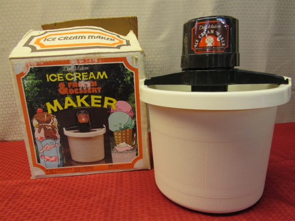 SUMMER FUN! RIVAL, DOLLY MADISON ELECTRIC ICE CREAM MAKER