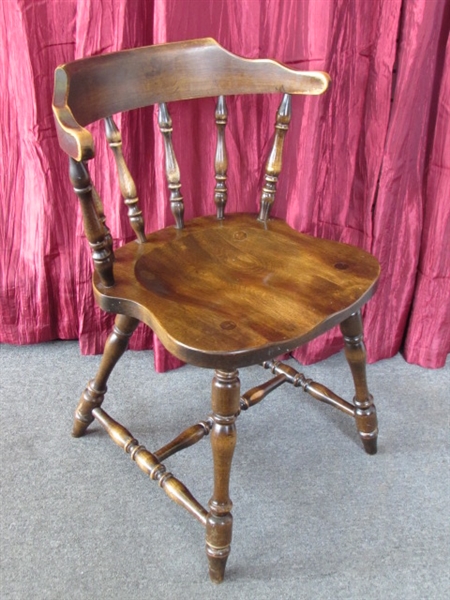 VINTAGE ALL WOOD HALE OF VERMONT SIDE CHAIR #2