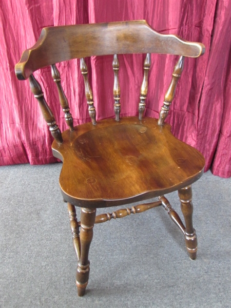 VINTAGE ALL WOOD HALE OF VERMONT SIDE CHAIR #3
