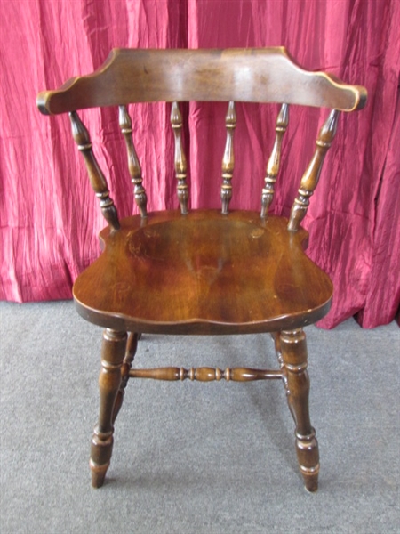 VINTAGE ALL WOOD HALE OF VERMONT SIDE CHAIR #3