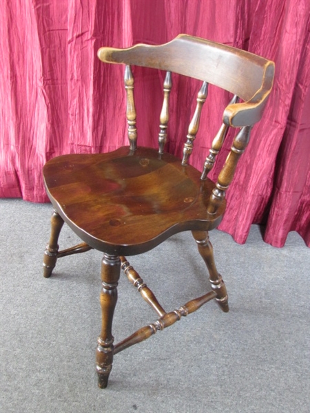 VINTAGE ALL WOOD HALE OF VERMONT SIDE CHAIR #4