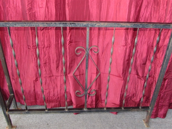 WROUGHT IRON STAIR RAILING/ YARD ART FOR YOUR CLIMBING PLANTS