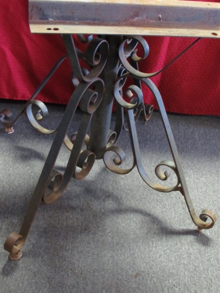 AWESOME WROUGHT IRON TABLE BASE