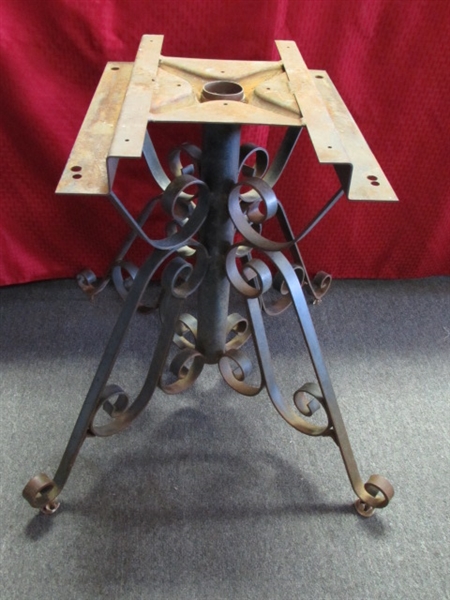 AWESOME WROUGHT IRON TABLE BASE