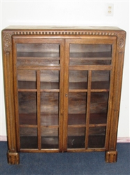 BEAUTIFUL ANTIQUE GLASS FRONTED CABINET