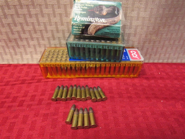 ONE HUNDRED SIXTY FIVE ROUNDS OF 22 SHELLS