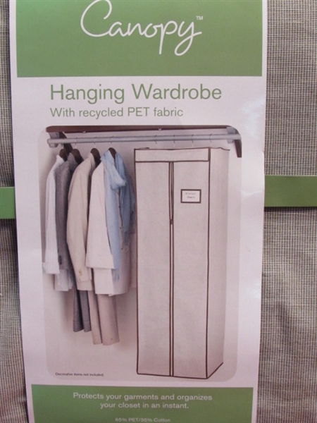 NEW HANGING WARDROBE-PROTECTS GARMENTS & KEEPS YOUR CLOSET ORGANIZED!