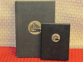 ONE FOR YOU, ONE FOR A FRIEND! TWO COPIES OF "THE PROPHET" BY KAHLIL GIBRAN