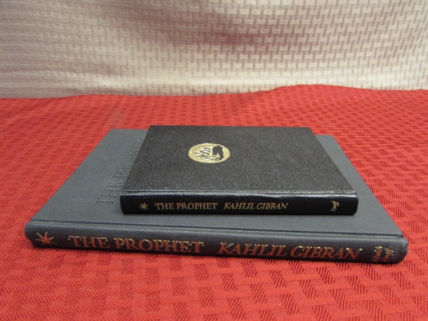 ONE FOR YOU, ONE FOR A FRIEND! TWO COPIES OF THE PROPHET BY KAHLIL GIBRAN