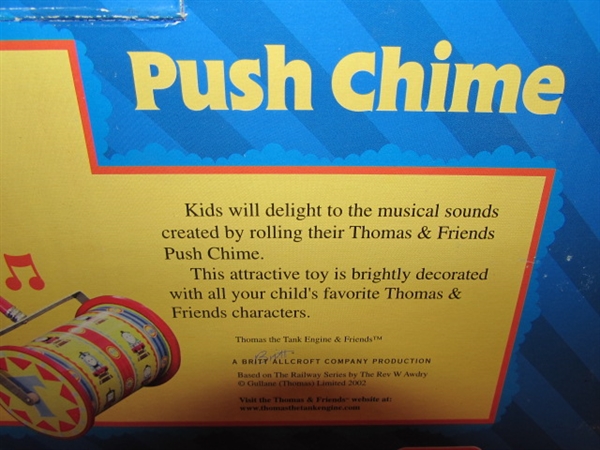 NEED A GIFT FOR A LITTLE TYKE?  ADORABLE NEW IN BOX THOMAS THE TRAIN & FRIENDS PUSH CHIME