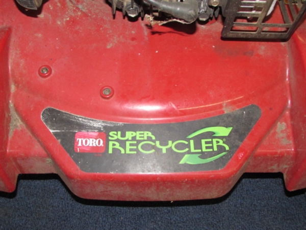 AWESOME TORO SUPER RECYCLER LAWN MOWER IT STARTS WITH THE TURN OF  A KEY!