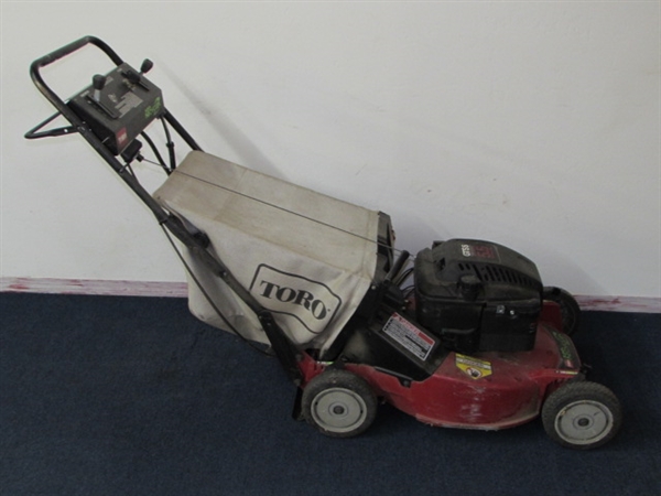 AWESOME TORO SUPER RECYCLER LAWN MOWER IT STARTS WITH THE TURN OF  A KEY!