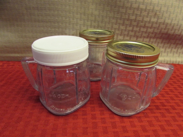 NICE OSTER 14 SPEED BLENDER, STURDY DRINKING GLASSES, TO GO CUPS & MORE