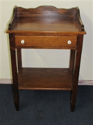 SWEET VINTAGE SIDE TABLE WITH DRAWER & SHELF
