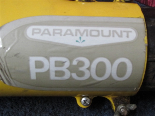 PARAMOUNT PB300 LEAF BLOWER W/ 1 HP MOTOR