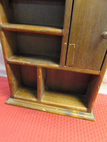 SUPER CUTE ALL WOOD SHELF GREAT FOR PERFUMES IN THE BATHROOM, SPICES IN THE KITCHEN OR KNICK KNACKS
