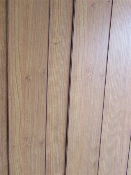 TEN SHEETS OF VERY ATTRACTIVE & HIGH QUALITY LIGHT CHERRY FINISHED PANELING