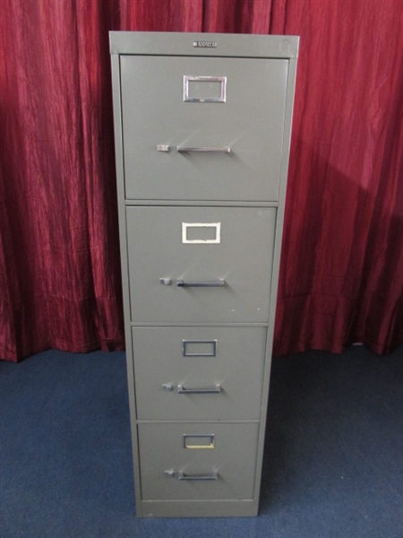 FOUR DRAWER ANDERSON HICKEY LETTER SIZE FILE CABINET