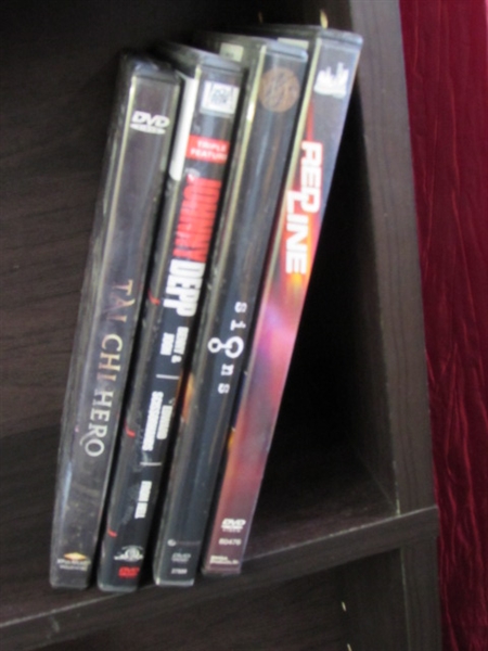 DVD TOWER WITH 16 DVD'S