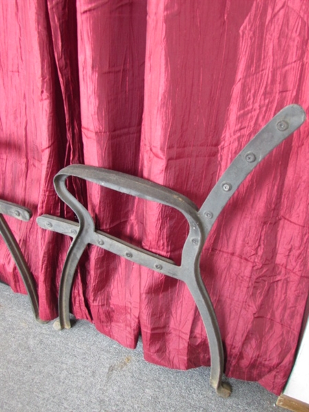 BYOB!  BUILD YOUR OWN BENCH-CAST IRON BENCH SIDES
