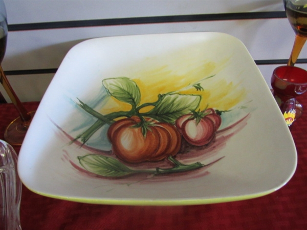 SUMMER TIME SALADS LOOK GREAT SERVED UP IN THIS HAND PAINTED ITALIAN BOWL. PLUS 6 CORN DISHES & MORE.