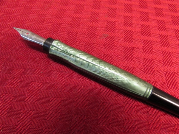 VINTAGE ESTERBROOK DIP-LESS & TAPERED HANDLE NIB PENS WITH EXTRA NIBS