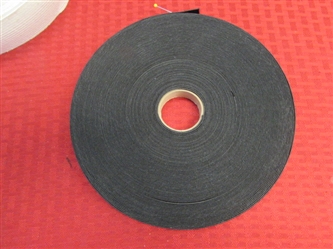 TWO LARGE ROLLS OF ELASTIC 3/4" & 1 3/4" THICK