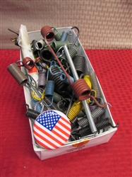 BOX O SPRINGS - DOZENS OF SPRINGS IN ASSORTED SIZES