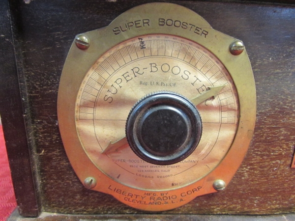 MAGNIFY YOUR RADIO RECEPTION!  RARE LIBERTY RADIO CORP SUPER BOOSTER