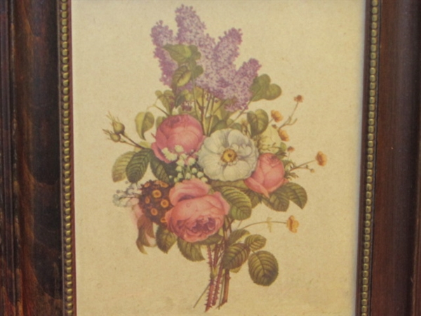 PAIR OF BEAUTIFULLY FRAMED VICTORIAN FLORAL PRINTS