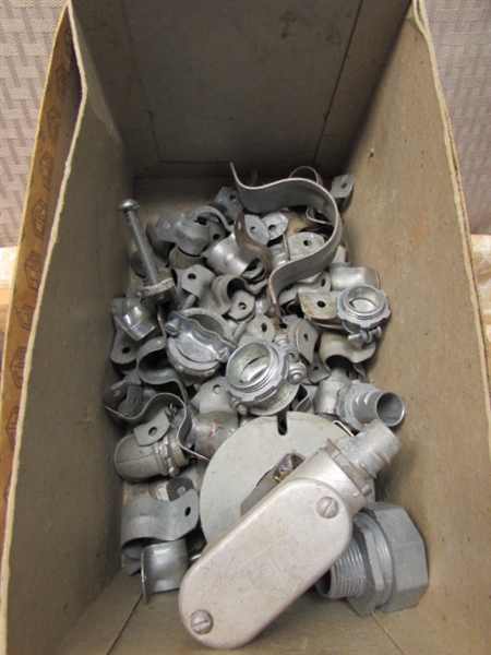 HUGE SELECTION OF METAL ELECTRICAL BOXES, FASTENERS, & SUPPLIES