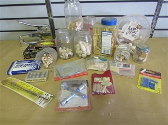 WOODWORKING BUTTONS, KNOBS, SPINDLES, FLUTED DOWELS, STAPLES & MORE!