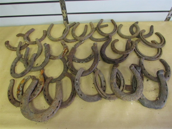 GET LUCKY WITH YOUR CRAFT PROJECTS. LOTS OF USED HORSESHOES