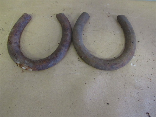 GET LUCKY WITH YOUR CRAFT PROJECTS. LOTS OF USED HORSESHOES
